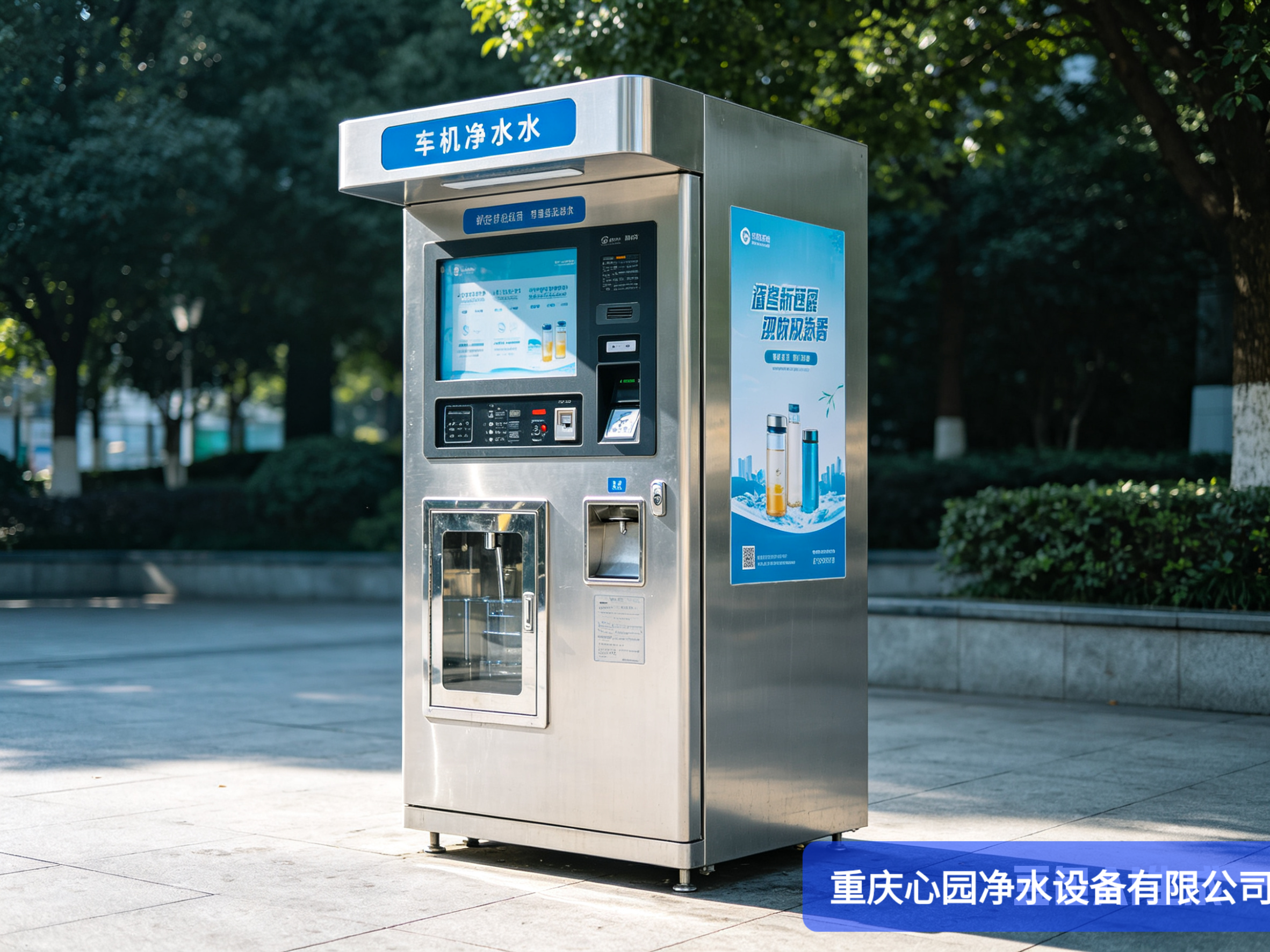 深耕净水便民服务｜重庆心园净水设备有限公司全新承接各大小区售水机铺设工程